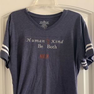 Human Kind. Be Both baseball shirt